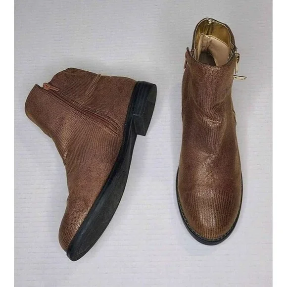 Bellini Legacy Bootie Brown Round Toe Size 8M - Picture 1 of 7